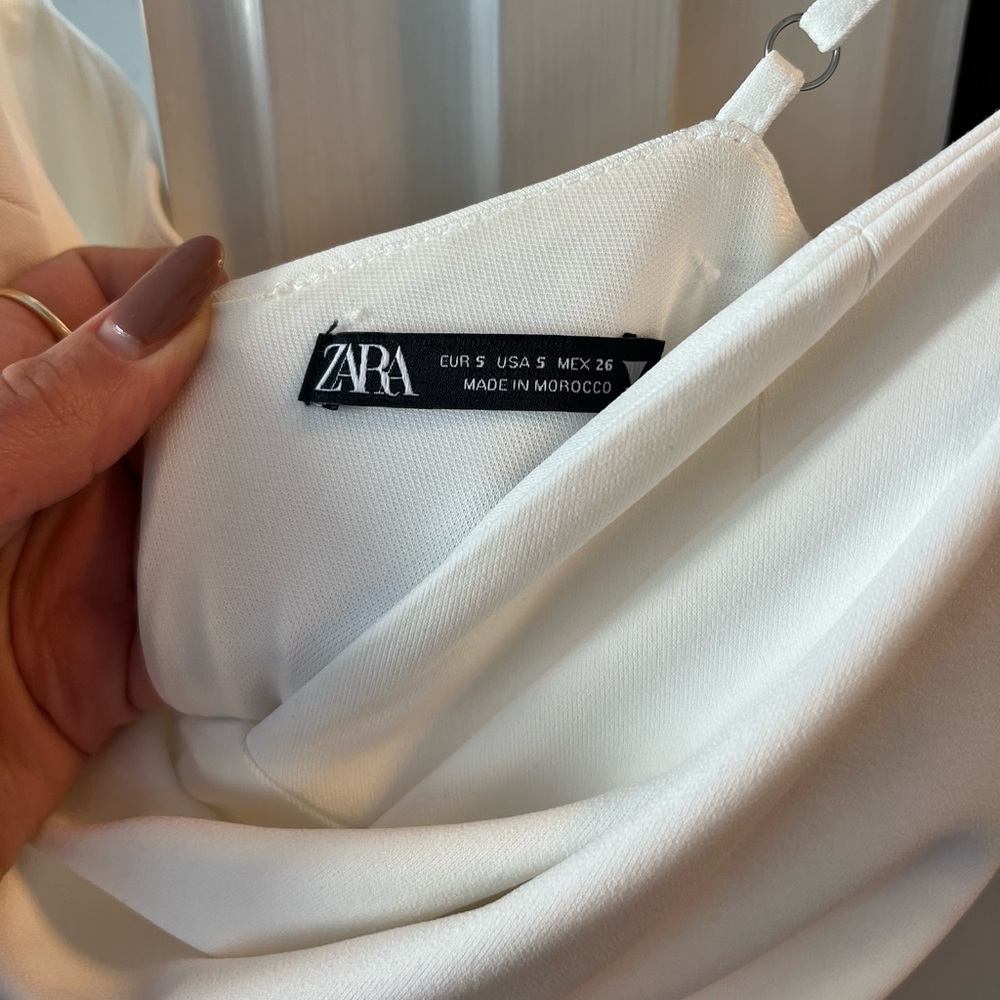 Zara White Midi Dress